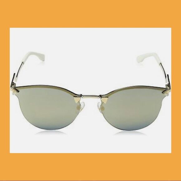 FENDI Gold and White Sunglasses FENDI Gold and White Sunglasses FENDI Su… main image 15